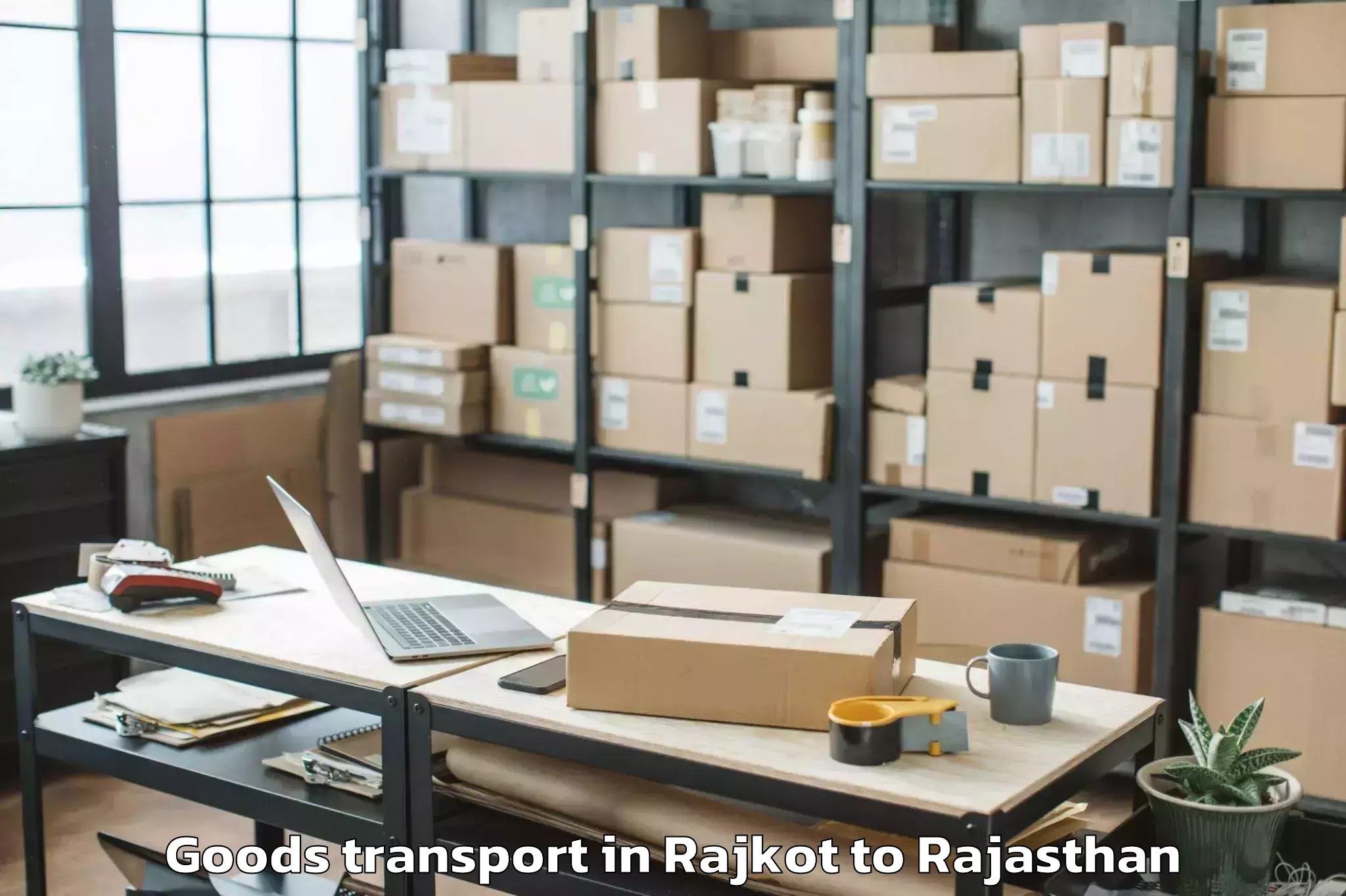 Top Rajkot to Shridhar University Pilani Goods Transport Available